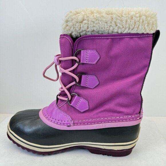 Sorel Yoot Pac Waterproof Winter Snow Boots Fuchsia Pink Lined Womens Size 5 - Picture 15 of 15